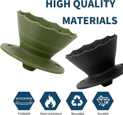 MERMOO YILAN Collapsible Coffee Dripper, Silicone Pour Over Coffee Filter Holder - Image 5