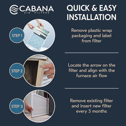 Cabana Filters 6-Pack 20x30x1 MERV 11 AC Furnace Air Filter - Image 3