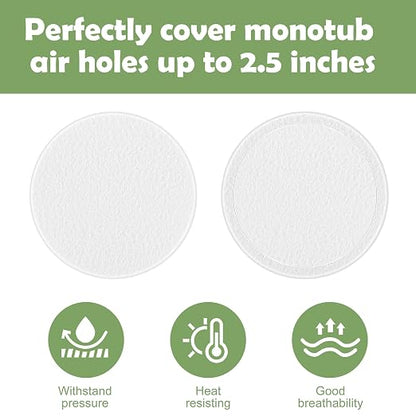 24 Pcs 2.5" Monotub Adhesive Filter Disks-2MM Thick Monotub Filter - Image 3
