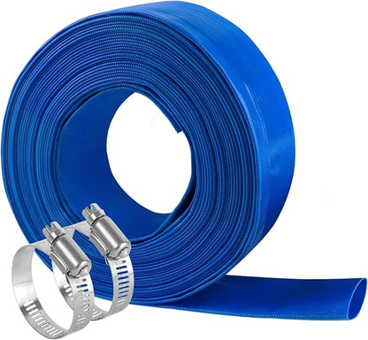 Eastrans 2" x 25 FT Pool Backwash Hose, Heavy Duty Flat Discharge Hose - Image 7