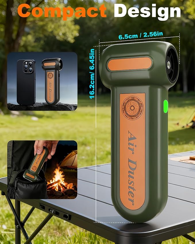 Powerful 2-in-1 Compressed Air Duster & Handheld Car Vacuum Cleaner - Image 6