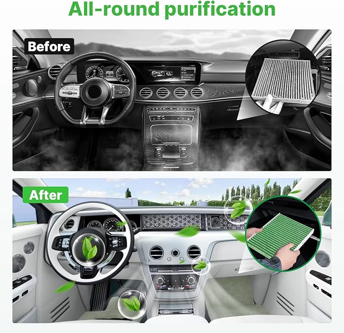 Engine+Cabin Air Filters Kit Fit - Image 4