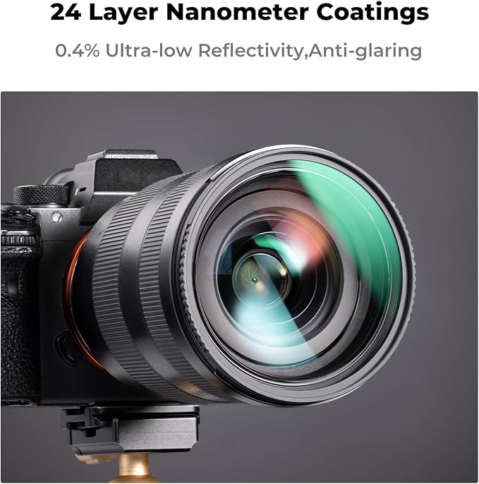 K&F CONCEPT 67mm CPL MCUV ND1000 Lens Filter 2 Lens Caps Kits Waterproof - Image 3