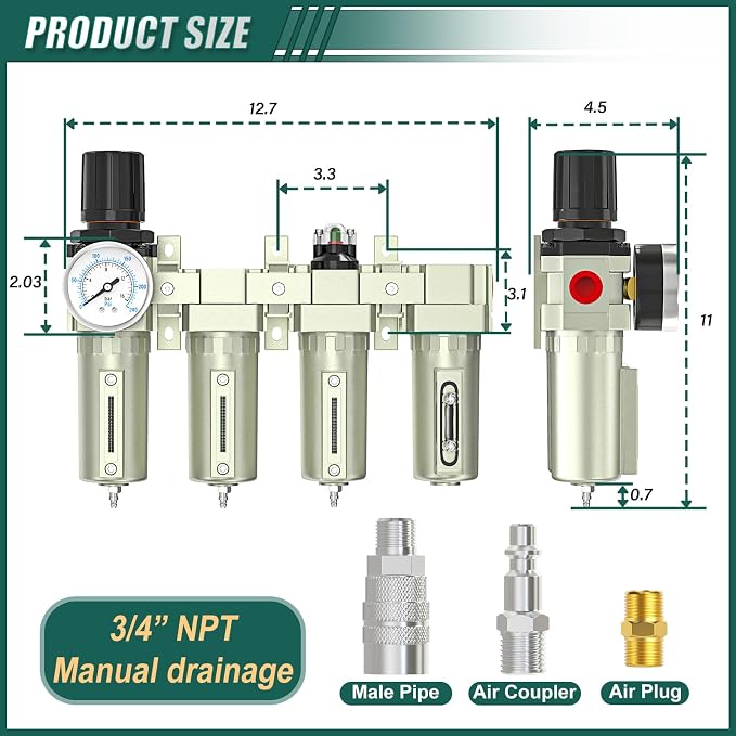 Industrial Grade 4-Stage Air Drying System, 3/4" Npt - Image 2