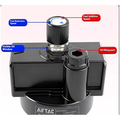 Compressed Air Line Lubricator Airtac BL2000-C 1/4'' NPT 0-145 Psi Oil - Image 3