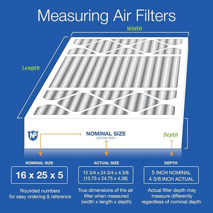 Nordic Pure 16x25x5 Honeywell/Lennox Replacement MERV 14 Air Filter 1 Pack - Image 2