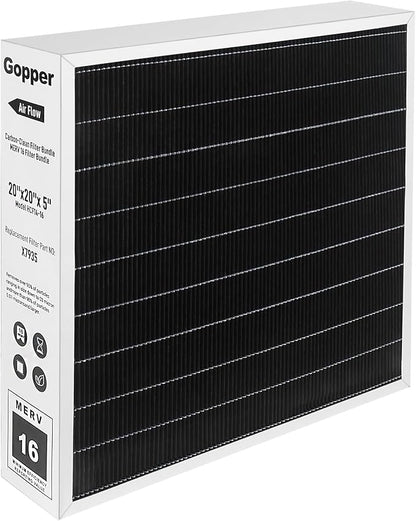 X7935 20x20x5 Air Filter MERV 16, Replacement Media by BreatheDeeperLiveCleaner