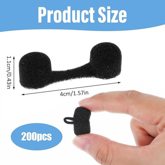 100 Pieces Nose Plug Filter Disposable Nose Dust Filters Bulk Sponge Nostril - Image 2