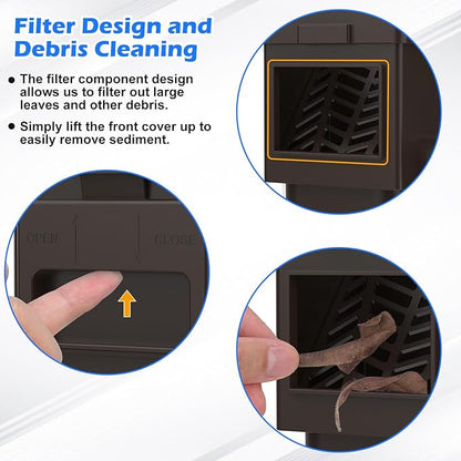 WADEO Rainwater Collection System, Downspout Diverter Fits - Image 3