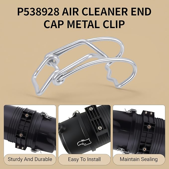 8 Pcs P538928 Air Cleaner End Cap Metal Clip Compatible - Image 3