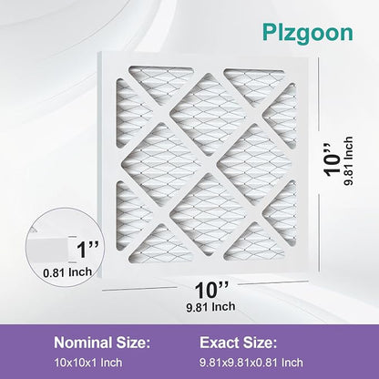 10x10x1 Air Filter MERV 11 MPR 1000 Pleated AC Furnace Filters Replacement - Image 2