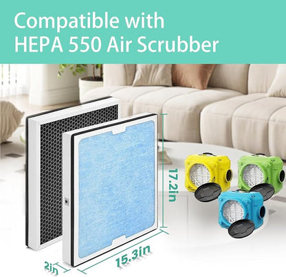 HEPA 550 Filter Replacement for AlorAir CleanShield HEPA 550 Air Scrubber - Image 2