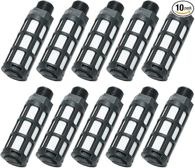 Beduan Pneumatic Air Compressor Muffler Fitting 1/4" NPT Compressed Exhaust by Beduan