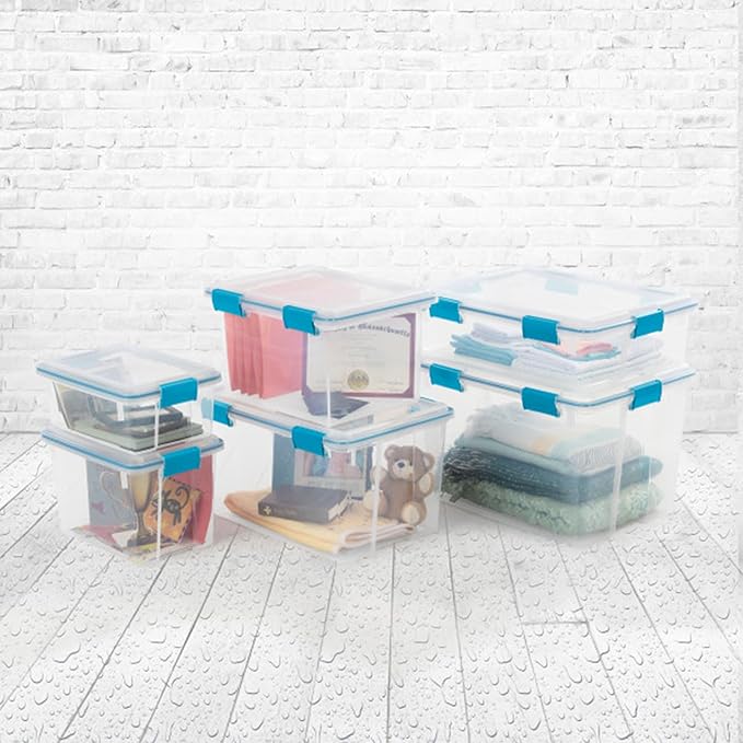 Sterilite 12-Pack Gasket Box, Weather-Resistant Storage Bins - Image 4