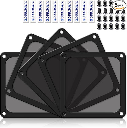Dust Filter PC 140mm for Computer Cooler/PSU/Routers Nylon 80 Mesh, Magnetic by YIMATEECO