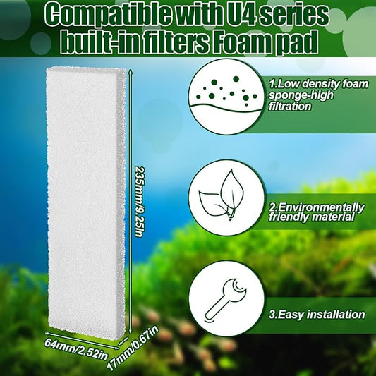 Pangda 12 Pcs Carbon Filter Foam Pads and Foam Filters Compatible - Image 2