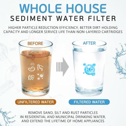 Ronaqua 1 Micron Sediment Water Filter Cartridge 10"x2.5", NSF Certified - Image 8