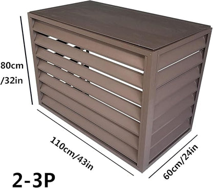 Multifunctional Aluminum Shutter Privacy Fence, Mini Split Cover - Image 2