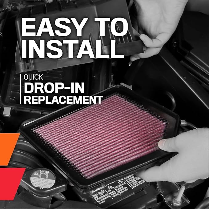K&N Engine Air Filter: High Performance Washable Replacement Filter: Compatible - Image 7