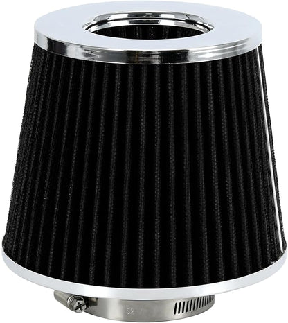 PTNHZ Universal Balck 2.5" 63mm High Flow Cold Air Intake Cone Air Filter Power by PTNHZ+RACING