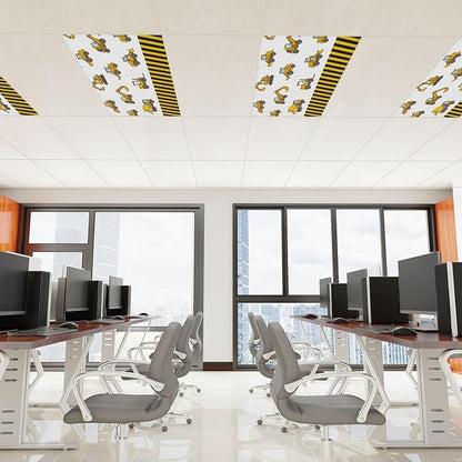 6 Pcs Fluorescent Light Covers for Ceiling Lights Construction Vehicle - Image 3
