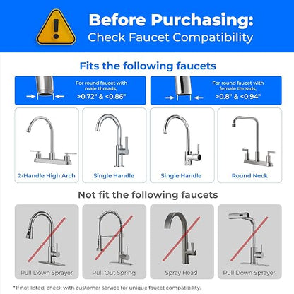 Waterdrop Water Filter for Sink Faucet, NSF Certified Water Purifier, 320 - Image 4