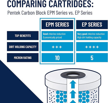 Pentair Pentek EPM-20BB Big Blue Carbon Water Filter, Whole House Modified - Image 6