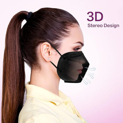 Miuphro KN95 Disposable Face Mask 25 Pack 5-Ply Breathable Safety Masks Against - Image 5