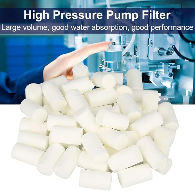 50pcs Pump Prefilter Replacement Pcp Compressor Cotton Filter Oil Water - Image 5