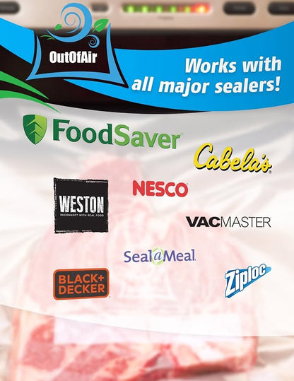 100 Vacuum Sealer Bags: Gallon Size by OutOfAir Works - Image 3