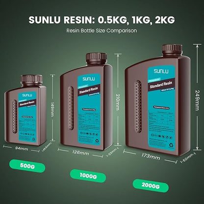 SUNLU 3D Printer Resin, 1kg Fast Curing Standard 3D Resin - Image 8