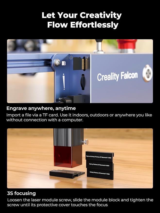 Creality 10W Laser Engraver, Falcon Pro - Image 5