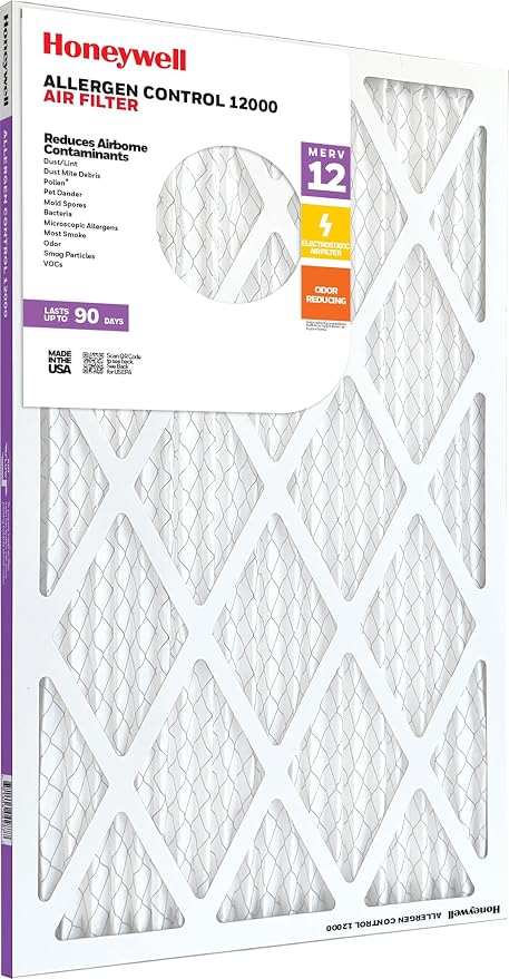 Honeywell 20x25x1 MERV 12 Electrostatic Pleated HVAC AC Furnace Air Filter | - Image 6