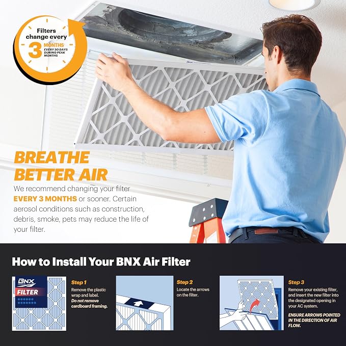 BNX TruFilter 20x25x4 MERV 11 Air Filter 2-Pack - Image 7