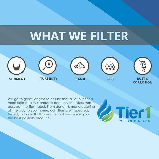 Tier1 5 Micron 10 Inch x 2.5 Inch | 6-Pack Whole House Carbon Block Water - Image 4