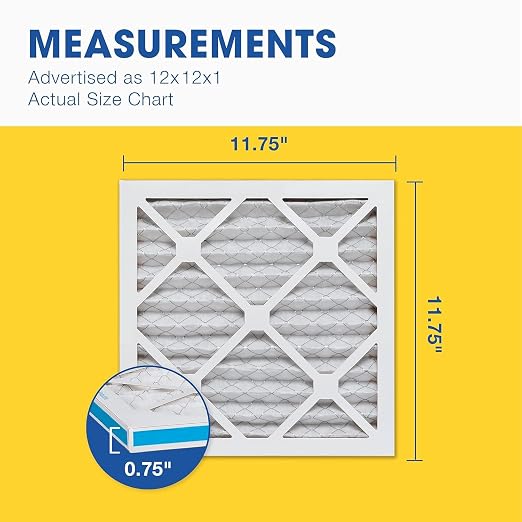 Aerostar 12x12x1 MERV 13 Air Filter, 4 Pack Set of HVAC Furnace Filters - Image 5