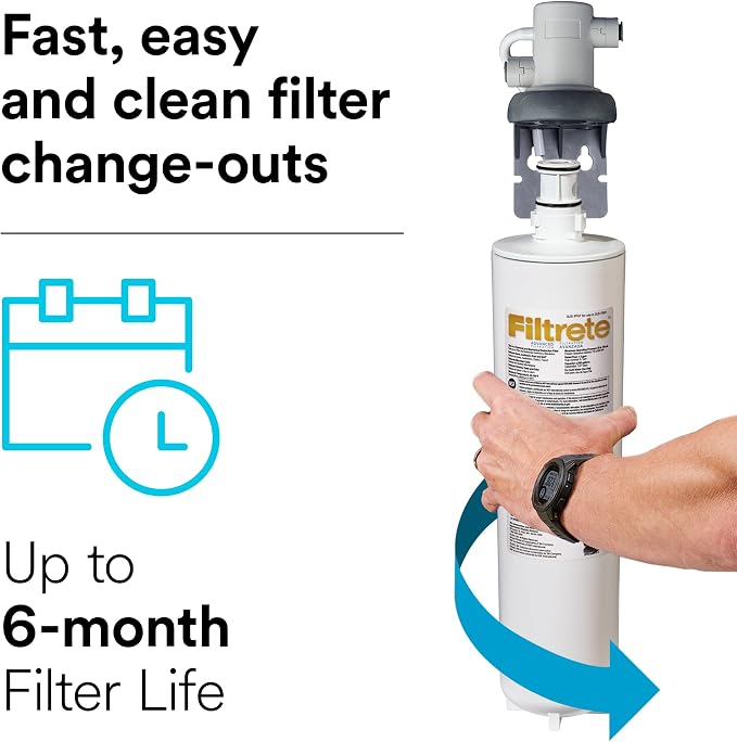 Filtrete Advanced Under Sink Quick Change Water Filtration Filter 3US-PF01 - Image 6