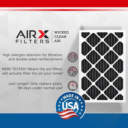 AIRX FILTERS WICKED CLEAN AIR. 16x25x1 Air Filter Odor Eliminator Carbon Filter - Image 3