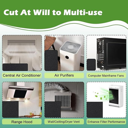 Cut to Fit Activated Carbon Air F ilter Sheet 16"x 48"x 1/4", Universal - Image 6