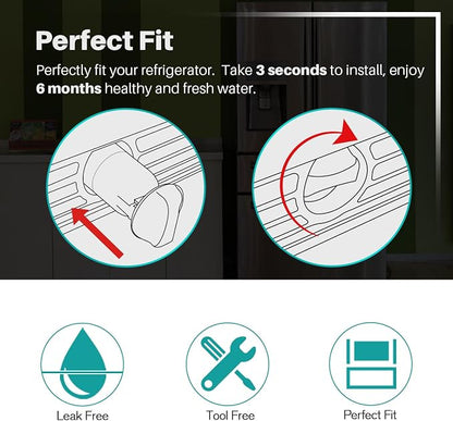 ICEPURE PLUS NSF53&42 Refrigerator Water Filter Replacement - Image 5