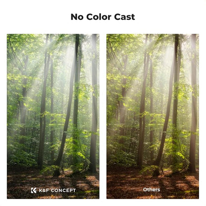K&F CONCEPT 62mm Black Diffusion 1/4 & 1/8 Lens Filter Kit, Mist Cinematic - Image 5