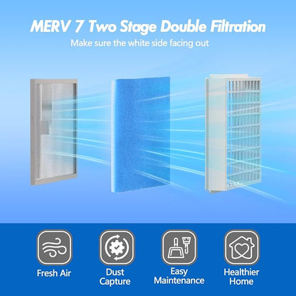 24 Pack Dryer Filter Replacement, Pre-Cut Portable Dryer Filters Compatible - Image 2