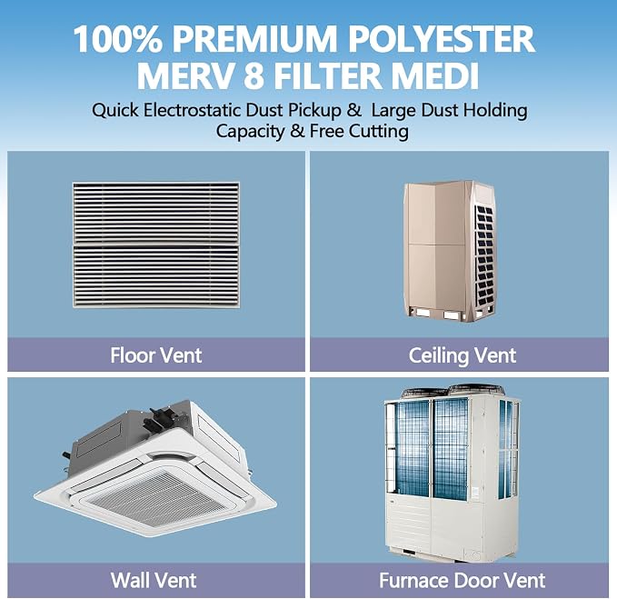 12" x 120" Air Vent Filters, - Image 5