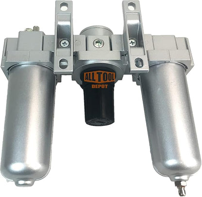 1/2" NPT HEAVY DUTY Compressed Air In Line Filter Regulator Lubricator Oiler - Image 5