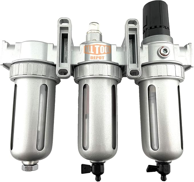 3/8" NPT MID FLOW Filter Regulator Coalescing Desiccant Dryer System - Image 5