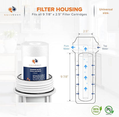 Aquaboon 1 Micron Whole House Sediment Filter 10 x 2.5 - Image 2