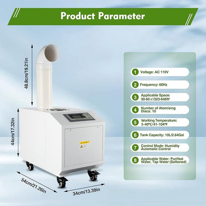 300W Agricultural Ultrasonic Humidifier, Automatic Ultrasonic Industrial - Image 2
