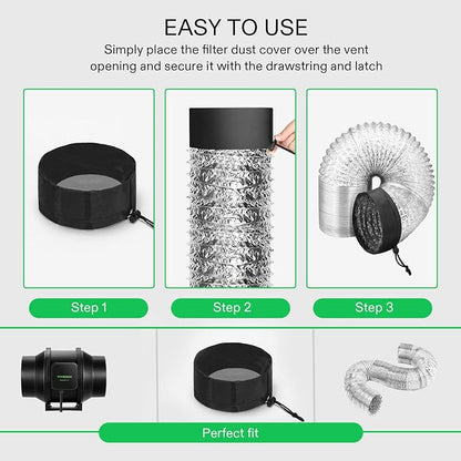 VIVOSUN 2-Pcs Grow Tent Vent Cover - Image 5