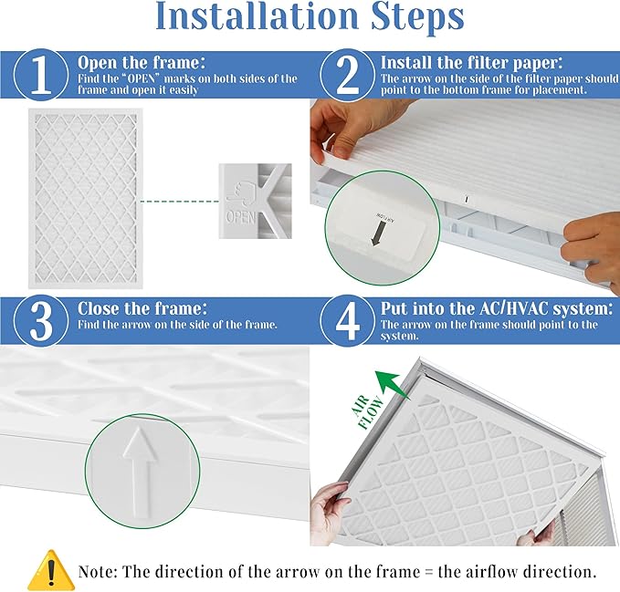 5 Pack 16x20x1 MERV 11 Air Filter Refills, Replaceable Filter Media only - Image 4