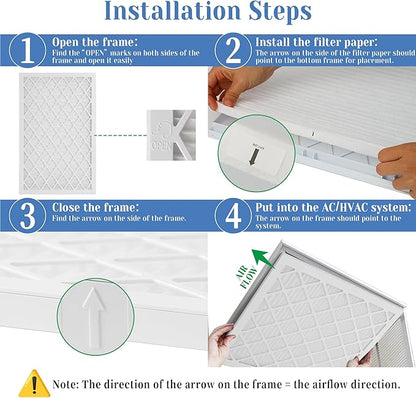 5 Pack 16x20x1 MERV 11 Air Filter Refills, Replaceable Filter Media only - Image 4